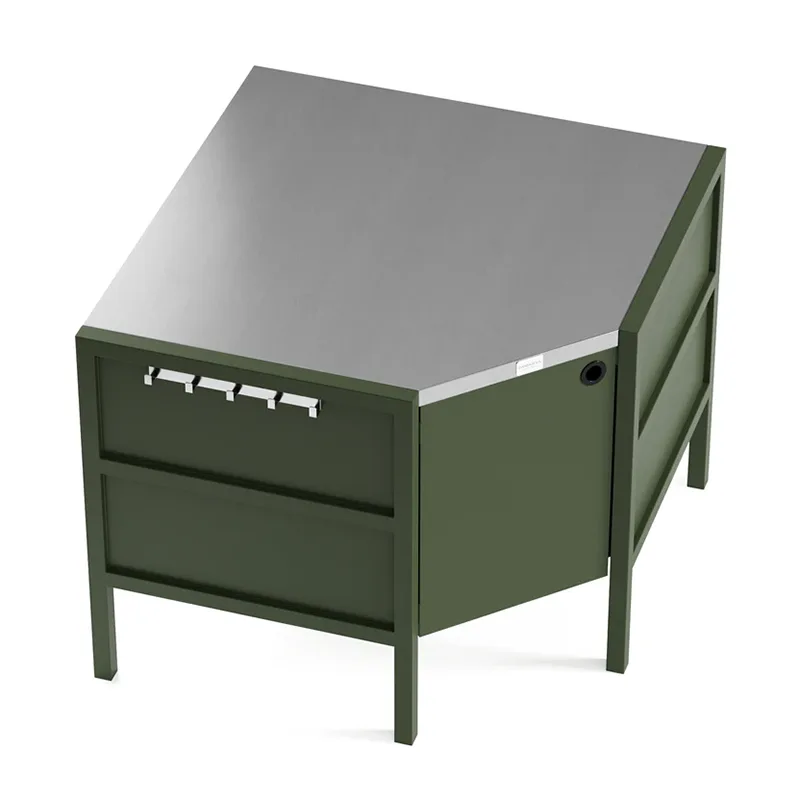 ပြင်ပ Free- Standing Corner Cabinet