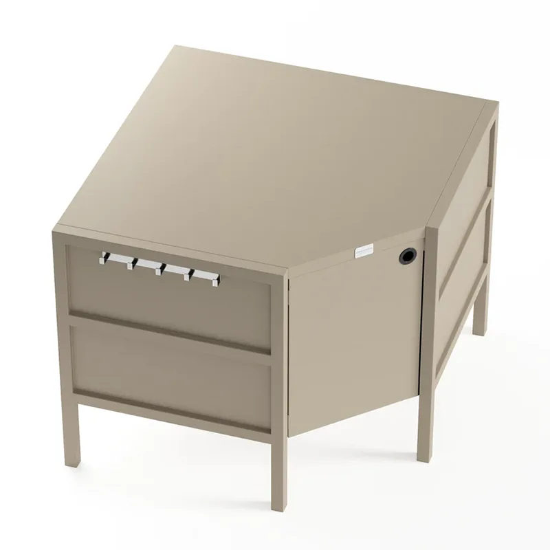 ပြင်ပ Free- Standing Corner Cabinet