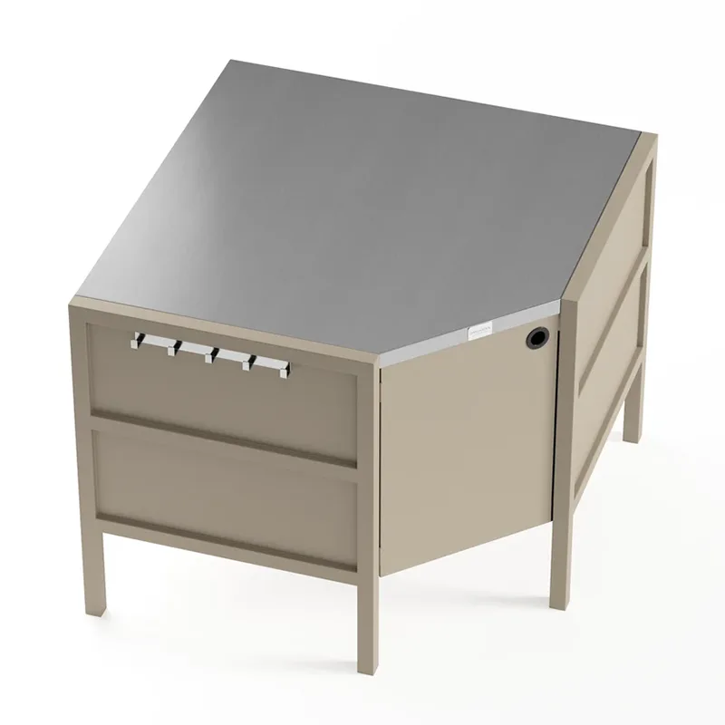 ပြင်ပ Free- Standing Corner Cabinet