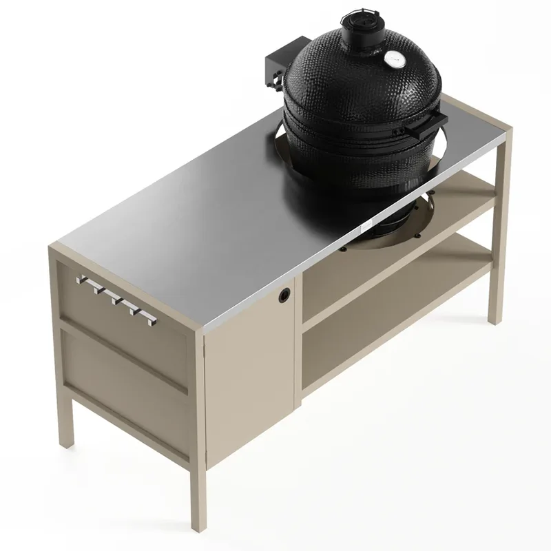 အဆုံးစွန်သော အိမ်နောက်ဖေးကို အဆင့်မြှင့်တင်ခြင်း မီးဖိုဖြင့် ဘက်စုံသုံး ပြင်ပ ဗီရိုကို အဘယ်အရာက ပြုလုပ်သနည်း။