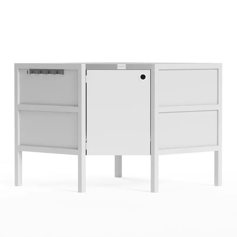 ပြင်ပ Free- Standing Corner Cabinet