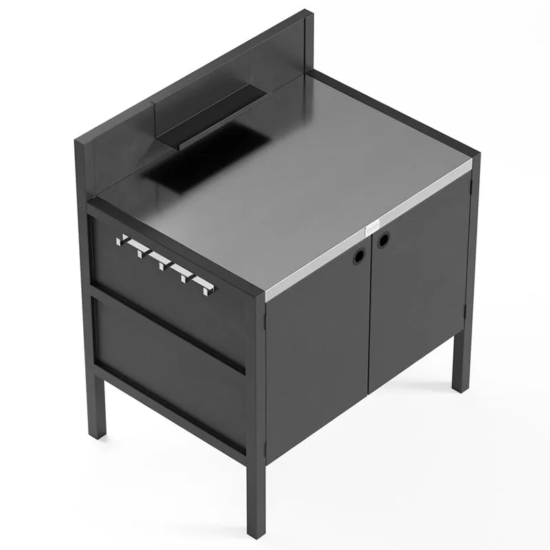 နှစ်ထပ်တံခါးအပြင်ဘက်မီးဖိုချောင် Cabinet