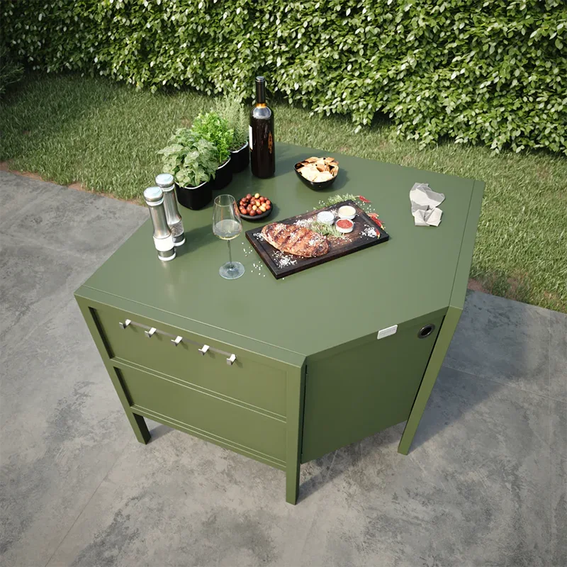 Outdoor Free-Standing Corner Cabinet Outdoor Free-Standing Corner Cabinet