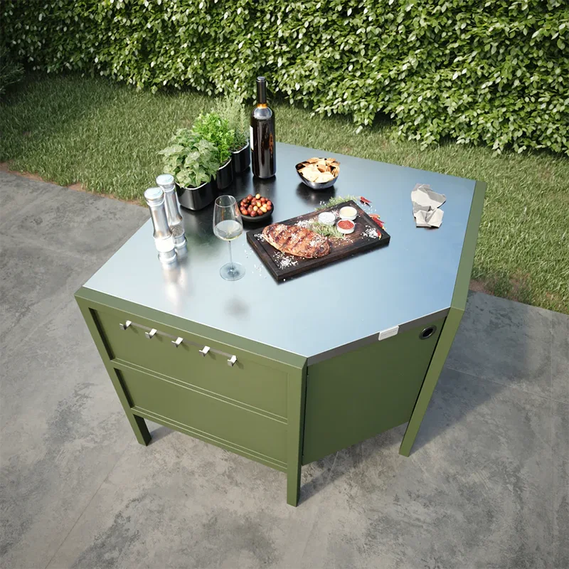 Outdoor Free-Standing Corner Cabinet Outdoor Free-Standing Corner Cabinet